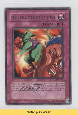 Destruction Punch Unlimited YuGiOh Labyrinth of Nightmare #LON-085 2003 READ 0j6 - Image 1
