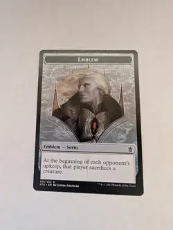 SORIN TOKEN Khans of Tarkir MTG Emblem - NM - Image 1