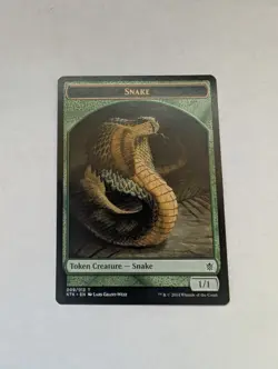 Snake Token Khans of Tarkir Regular MTG - Image 1