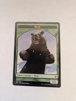 Bear Token Khans of Tarkir Regular MTG - Image 1