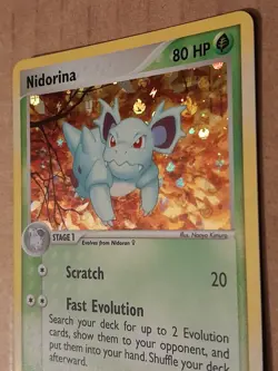 Pokemon Nidorina 40/112 Fire Red Leaf Green Reverse Holo NM-MT See Pictures - Image 2
