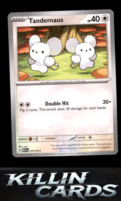 Tandemaus 013/015 Pokemon Promo McDonald's Promos 2023 Card NM - Image 1