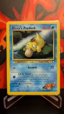 1999 Misty's Psyduck - 054/132 - Gym Heroes Pokemon TCG - LP/NM - Image 1