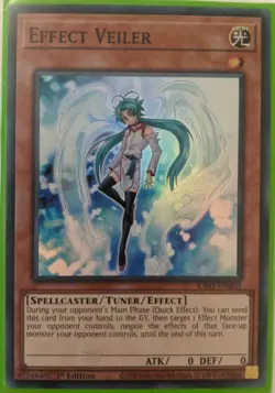 YuGiOh Effect Veiler Super Rare 1st Edition RA01-EN003 - Image 1