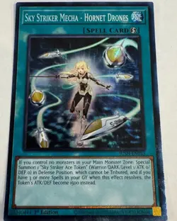 Yugioh! Sky Striker Mecha - Hornet Drones Justice Hunters JUSH-EN053 - Image 1