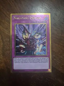 1x (LP) Magicians' Defense - MVP1-ENG28 - Gold Rare - Unlimited Edition YuGiOh - Image 1