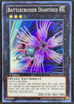 Battlecruiser Dianthus 1996 1st Edition Super Rare Holo Yugioh NUMH-EN043 (NM) - Image 1