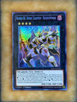 Yugioh Number 86: Heroic Champion - Rhongomyniad WSUP-EN022 Secret Rare 1st NM - Image 1