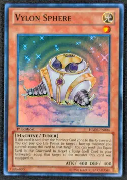 Vylon Sphere 1996 1st Edition Super Rare Holo Yugioh HA06-EN004 (NM) - Image 1