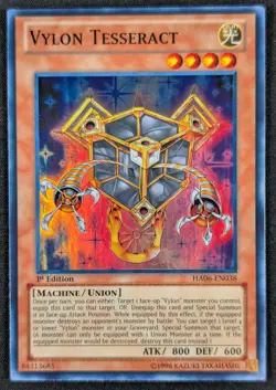 Vylon Tesseract 1996 1st Edition Super Rare Holo Yugioh HA06-EN038 (NM) - Image 1