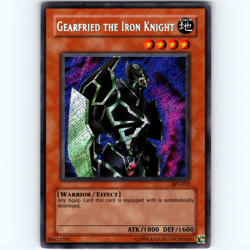 Yugioh Gearfried The Iron Knight BPT-012 Limited Edition Secret Rare - MP-LP 💎 - Image 1