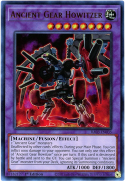 Yugioh! Ancient Gear Howitzer - RA03-EN035 - Ultra Rare (UR) NM/M English - Image 1