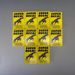 Vintage 1995 “Super Deck” The Super Hero Trading Card Game Sealed Lot Of 10 Deck - Image 1