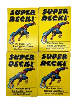 Vintage 1995 “Super Deck” The Super Hero Trading Card Game Sealed Lot Of 10 Deck - Image 4