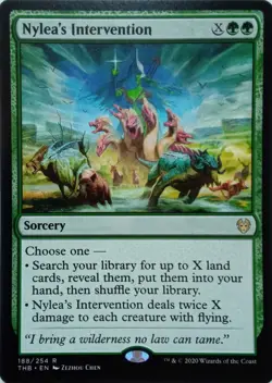 188/254 NYLEA'S INTERVENTION RARE THEROS BEYOND DEATH MTG CARD - Image 1