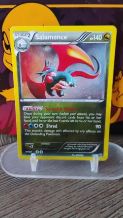 SALAMENCE Dragon Vault POKEMON Black & White Series Holo 2012 Trading Card 8/20 - Image 1