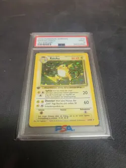 PSA 9 Raichu German 1st Edition Base Set Holo Pokemon Card #14 NM-MT Look! - Image 1