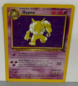 Hypno 23/62 Pokemon Card Fossil Regular Rare Vintage TCG NON HOLO Wizards 1999 - Image 1