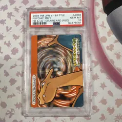 PSA10 Pokemon Battle Card e+ Fire Red & Leaf Green Japanese Charizard 2004 Japan - Image 1