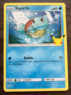 Squirtle 17/25 - 2021 Pokemon McDonalds 25th Anniversary Card - CLEAN NM - Image 1