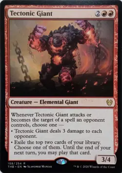 158/254 TECTONIC GIANT RARE THEROS BEYOND DEATH MTG CARD - Image 1