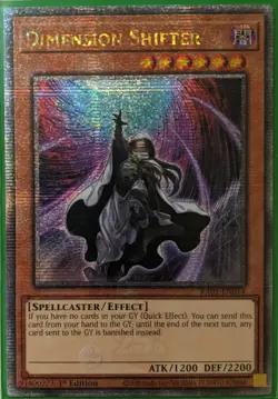 YuGiOh Dimension Shifter Quarter Century Secret Rare 1st Edition RA01-EN014 - Image 1