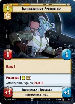 Independent Smuggler (Hyperspace Foil) -Foil Near Mint MTG Jump to Lightspeed - Image 1