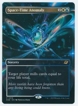 Space-Time Anomaly Borderless Foil 0315 EOE NM/MT [Edge of Eternities:MTG] - Image 1