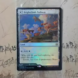 Brightclimb Pathway 259/280 MTG Zendikar Rising Prerelease Stamped Holo SEALED - Image 1