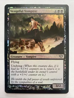 Vengeful Vampire FOIL Dark Ascension NM Black Uncommon MAGIC MTG CARD - Image 1