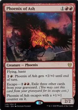 148/254 PHOENIX OF ASH RARE THEROS BEYOND DEATH MTG CARD - Image 1