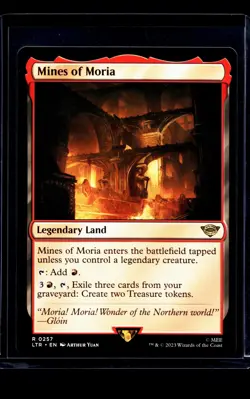2023 MTG Magic The Gathering LOTR Lord of the Rings #257 Mines of Moria - Image 1