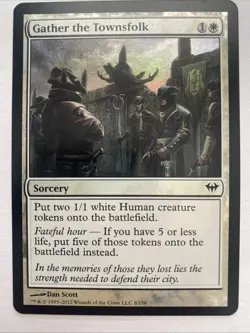 Gather the Townsfolk 1x FOIL MtG FOIL Dark Ascension NM - Image 1