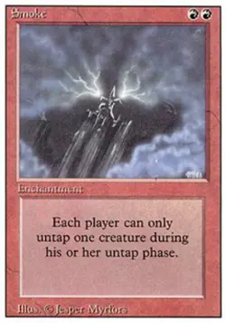 Smoke - Light Play MTG Revised - Image 1