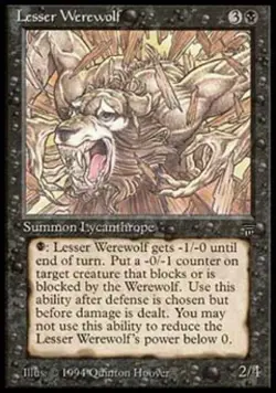 Lesser Werewolf - Light Play MTG Legends - Image 1