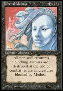 Infernal Medusa - Light Play MTG Legends - Image 1