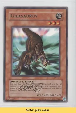 Gilasaurus Unlimited YuGiOh Labyrinth of Nightmare #LON-071 2003 READ 0j6 - Image 1