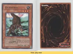 Gilasaurus Unlimited YuGiOh Labyrinth of Nightmare #LON-071 2003 READ 0j6 - Image 3