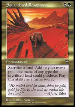 Squandered Resources - Light Play MTG Visions - Image 1