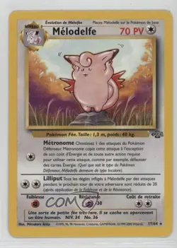 Clefable French Pokemon Jungle #17 1999 0l16 - Image 1