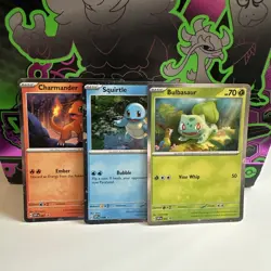 SVP 046 Bulbasaur - 047 Charmander - 048 Squirtle - Pokemon 151 Promo (ALL 3) - Image 1