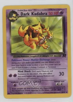 Dark Kadabra Pokemon Team Rocket #39 2000 0l16 - Image 1