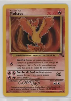 Moltres Italian Pokemon Fossil #27 1999 0l16 - Image 1