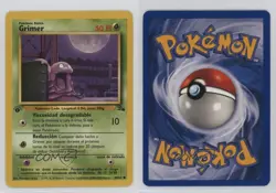 Grimer Italian 1st Ed. Pokemon Fossil #48 1999 0l16 - Image 3