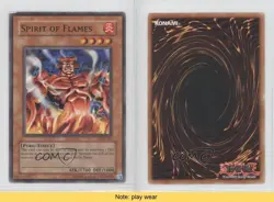 Spirit of Flames Unlimited YuGiOh Labyrinth Nightmare #LON-067 2003 READ 1a1 - Image 3
