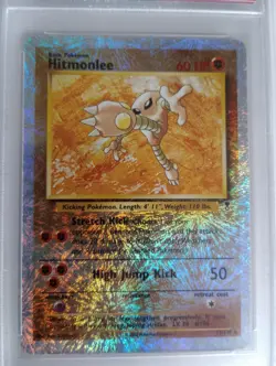 Pokemon 1x Hitmonlee - Legendary Collection Reverse Holo - #13 - PSA 7 - Image 2