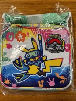 2024 Pokemon World Championships Competitor Pin Binder Bag Hawaii Honolulu New - Image 1