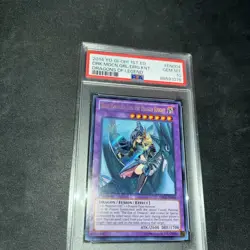 2014 Yugioh DRLG-EN004 Dark Magician Girl the Dragon Knight Secret 1st PSA 10 - Image 1