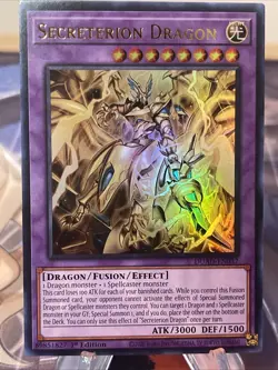 Yugioh! Secreterion Dragon DUAD-EN037 Ultra Rare (UR) 1st Edition Near Mint - Image 1