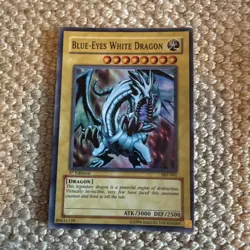 YUGIOH BLUE-EYES WHITE DRAGON SKE-001 1ST SUPER - Image 1